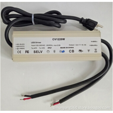 200W Waterproof Led Driver/Power Supply